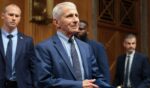 Former NIH Director Anthony Fauci arrives for testimony before the Senate Homeland Security and Governmental Affairs Committee hearing on July 29, 2026, in Washington, D.C.