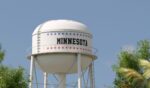 A water tower in Minnesota.