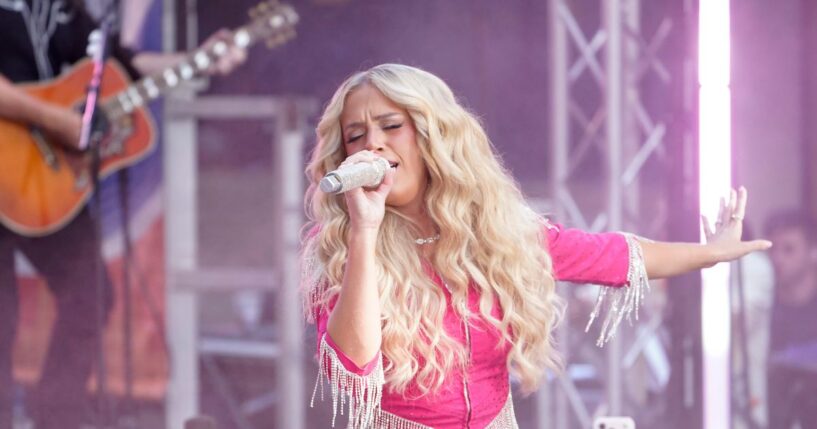 Megan Moroney performs on NBC's "Today" at Rockefeller Plaza on July 10, 2026, in New York City.