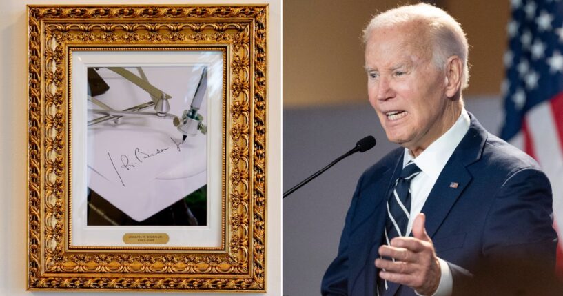 President Joe Biden, right, who allegedly used an autopen rather than signing many documents, announced he has written a book about his presidency.