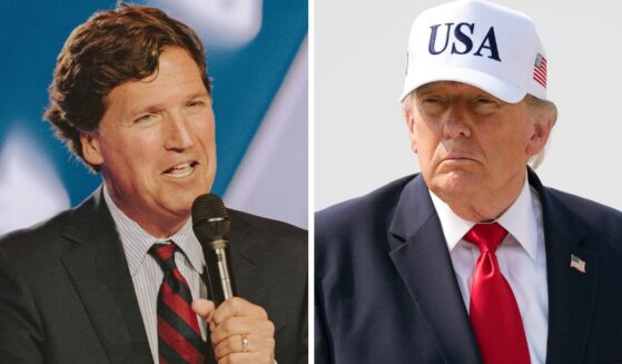 Tucker Carlson, left, once a supporter of President Donald Trump, has soured on him.