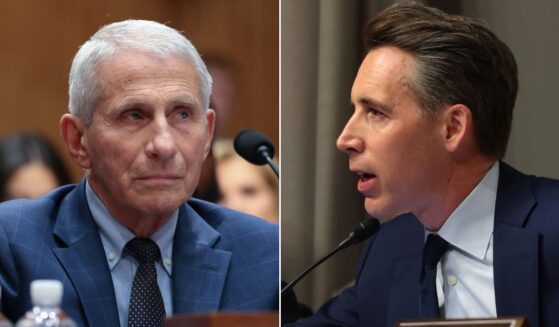 Former NIH Director Anthony Fauci, left, answered even GOP Sen. Josh Hawley's questions about the color of his tie or the color of the carpet by invoking the Fifth Amendment.