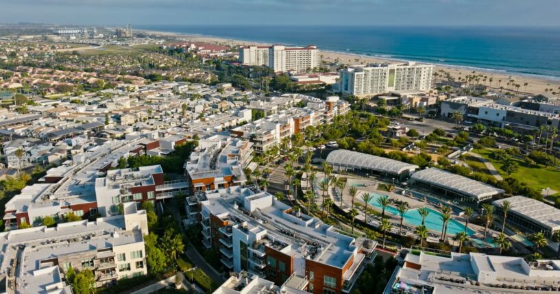 Huntington Beach, California, is a Republican stronghold in a deep-blue state.