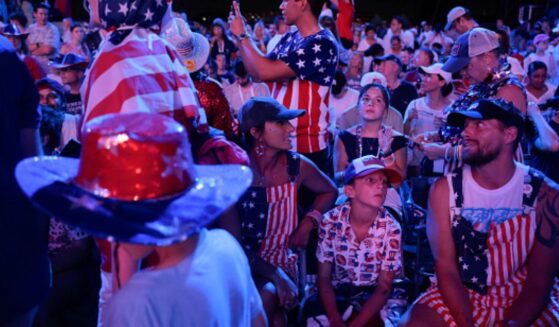 A crowd gathers at America 250 festivities on July 4, 2026 on Washington, D.C.