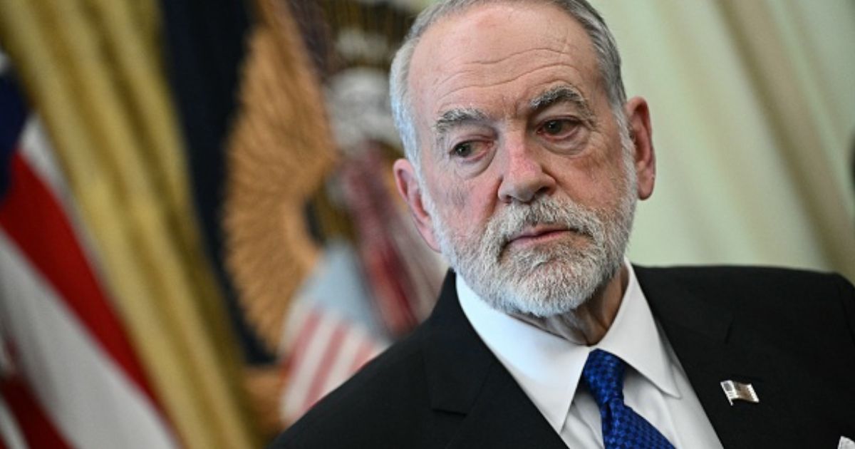 United States Ambassador to Israel Mike Huckabee is pictured in the White House in Washington, D.C. on April 23, 2026.
