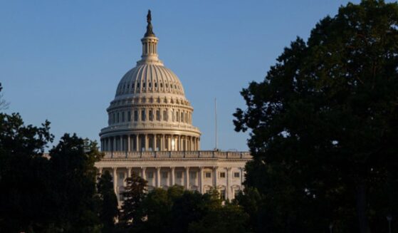 The afternoon sun shines on the United States Capitol in Washington, D.C.