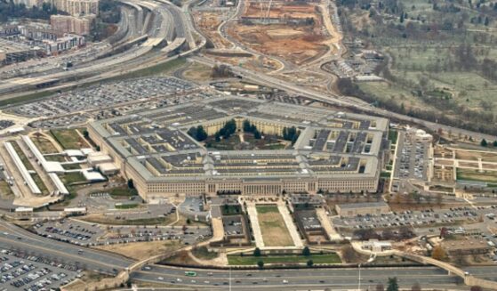 The Pentagon is pictured from an aerial view in Washington, D.C. on December 13, 2024.