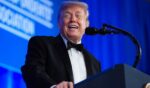 President Donald Trump speaks at the second White House Correspondent Dinner on July 24, 2026.