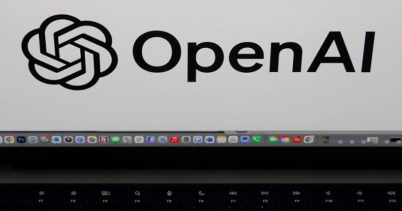 The OpenAI logo is photographed on a computer interface on May 20, 2026.