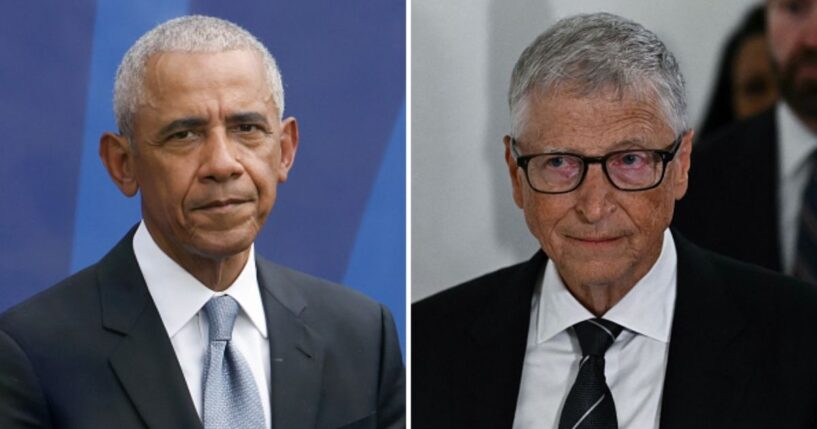 President Obama, left, looks introspective at his Presidential Center opening in Chicago on June 18, 2026. Bill Gates, right, looks down as he walks alongside his team on June 10, 2026 in Washington, D.C.