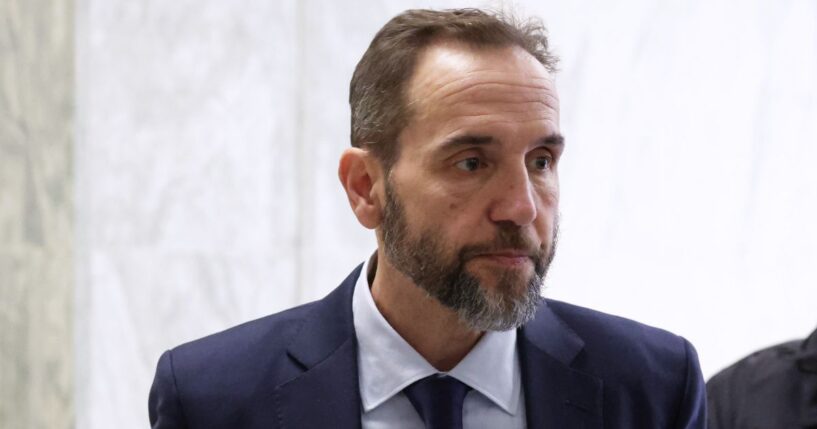 Former Special Counsel Jack Smith is seen as he arrived to testify Dec. 17 before the House Judiciary Committee in Washington, D.C.