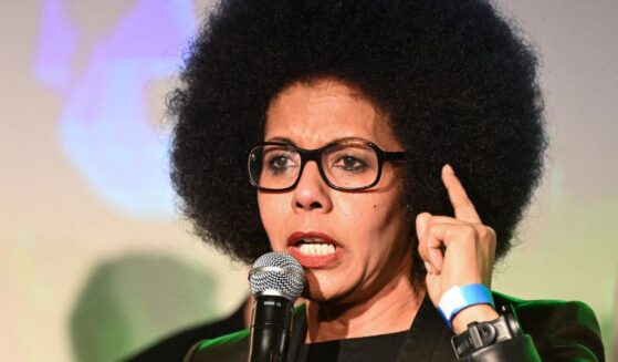 Local parisian politician and journalist Audrey Pulvar speaks at a campaign rally in Paris on Jan. 14, 2026.