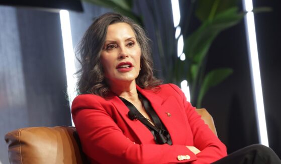 Michigan Governor Gretchen Whitmer speaks at a forum at Elevate at One Campus in Detroit, Michigan, on April 8, 2026.