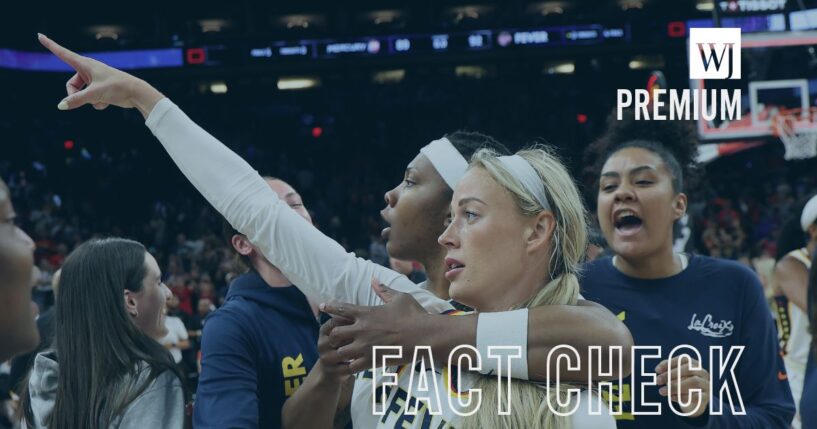 Sophie Cunningham of the Indiana Fever points to the fans after defeating the Phoenix Mercury in the WNBA game at Mortgage Matchup Center on July 9, 2026, in Phoenix, Arizona.