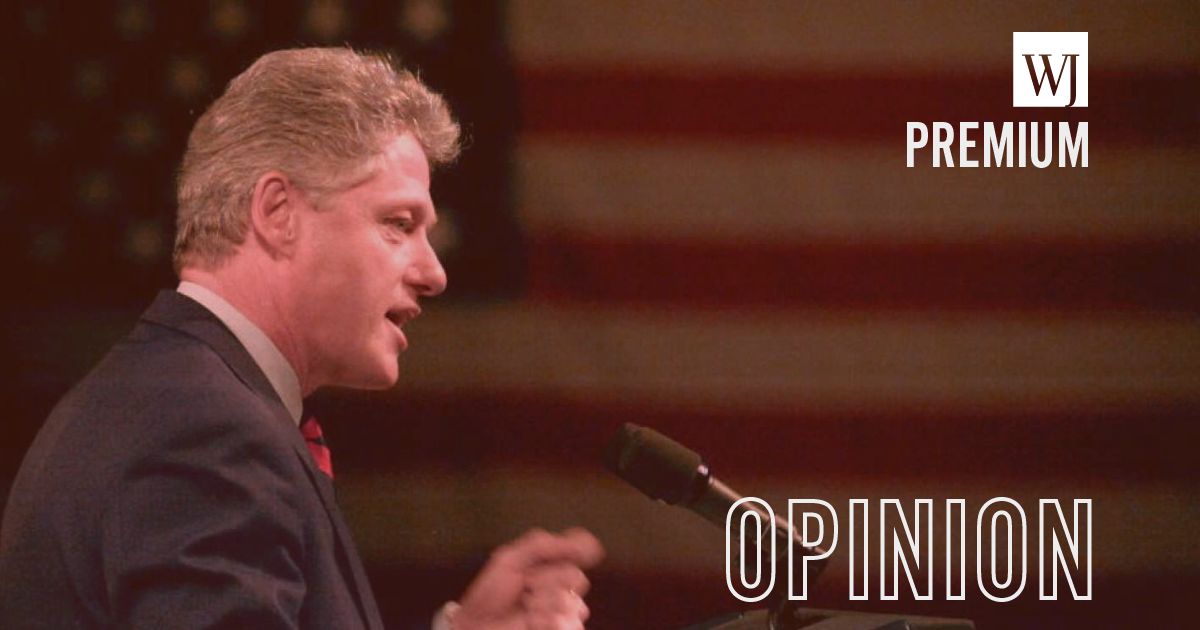 President Bill Clinton defends his veto of the bill that would extend the debt ceiling during a speech to the Democratic Leadership Council in Washington, D.C.