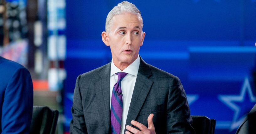 Former U.S.Rep.Trey Gowdy, seen during Fox News Channel’s election night coverage on Nov. 8, 2022, was the front-runner in a poll for a job he says he doesn't want.