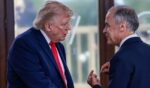 President Donald Trump speaks with Canadian Prime Minister Mark Carney at a June meeting. Trump and Carney painted completely different pictures about the tariff situation between their respective countries this week.