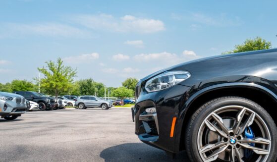 BMW vehicles are displayed for sale on a lot at the BMW of South Austin dealership on May 16, 2025, in Austin, Texas.