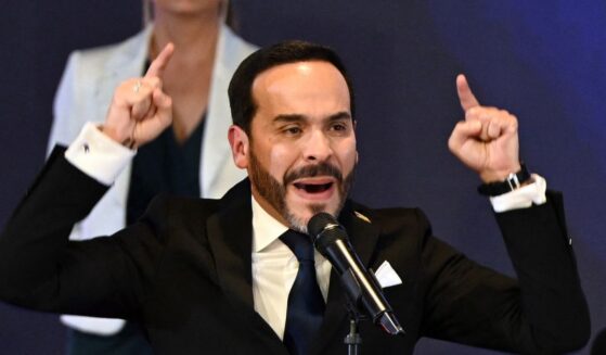 Colombia's President-elect Abelardo de la Espriella speaks after receiving his official credential at the National Registry of Civil Status headquarters in Bogota on June 25, 2026.