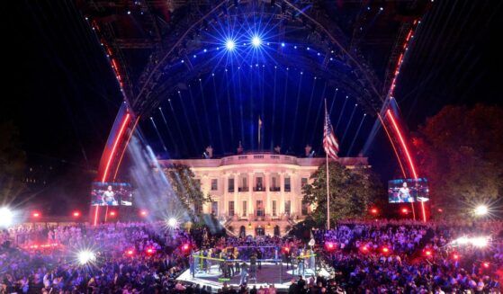UFC Freedom 250 is seen on the South Lawn of the White House on June 14, 2026, in Washington, D.C.