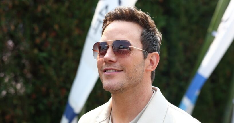Chris Pratt looks on in the Paddock prior to the F1 Grand Prix of Japan at Suzuka Circuit on March 29, 2026, in Suzuka, Japan.