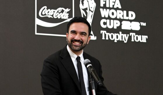 New York City Mayor Zohran Mamdani speaks during the FIFA World Cup Trophy Tour by Coca-Cola at American Museum of Natural History on June 2, 2026, in New York City.