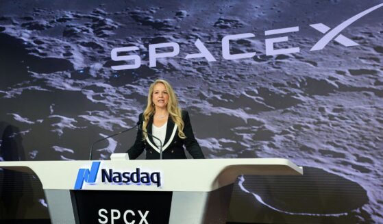 Gwynne Shotwell, SpaceX President and Chief Operating Officer, speaks before the launch of SpaceX's initial public offering at the Nasdaq MarketSite in New York on June 12, 2026.