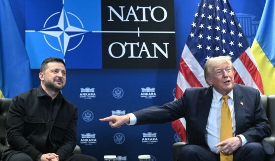 Ukraine's President Volodymyr Zelenskyy meets with President Donald Trump on the sidelines of the NATO Summit at Bestepe Presidential Compound in Ankara, on July 8, 2026.