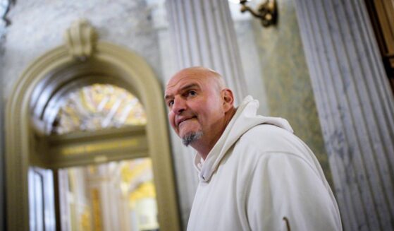 Sen. John Fetterman arrives for votes on Nov. 10, 2025, on Capitol Hill in Washington, D.C.