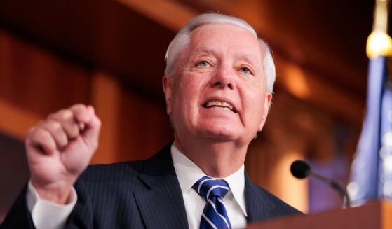 Sen. Lindsey Graham speaks during a press conference at the U.S. Capitol on April 27, 2026, in Washington, D.C.