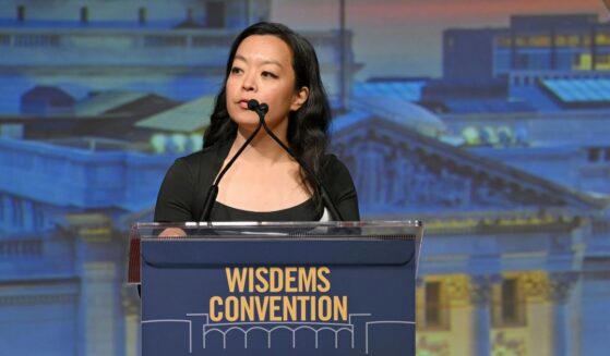 Wisconsin gubernatorial candidate Francesca Hong speaks on stage during Wisconsin Democrats 2026 Convention on June 14, 2026, in Madison, Wisconsin.