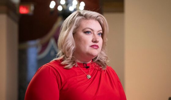 Rep. Kat Cammack prepares for a TV interview at the Capitol in Washington, D.C., on July 11, 2024.