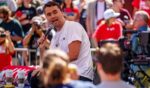 Charlie Kirk speaks at Utah Valley University on Sept. 10, 2025, in Orem, Utah.