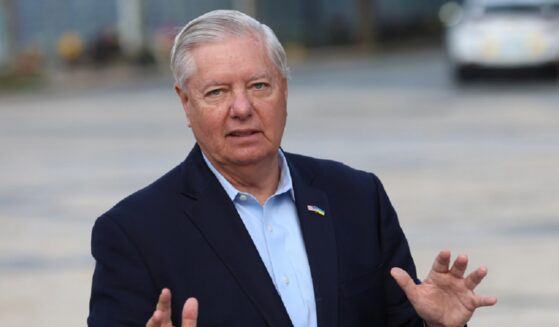 U.S. Senator Lindsey Graham, pictured in a May 2025 file photo from Kyiv.