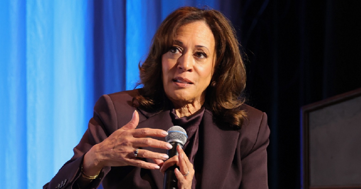 Kamala Harris speaks in a May file photo.