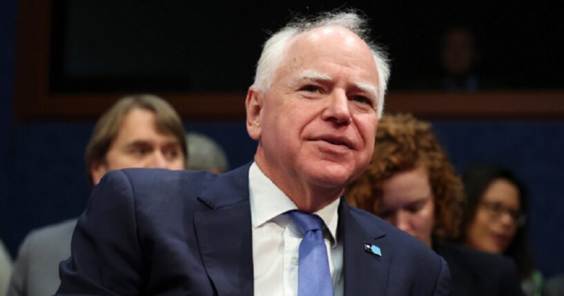 Minnesota Gov. Tim Walz, pictured at a March congressional Oversight and Government Reform Committee hearing.