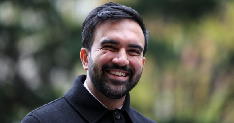 Then-New York City Mayor-elect Zohran Mamdani grins in a November file photo,