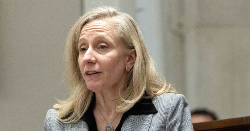 A video shared online suggested that a vocal majority of one audience was displeased with Virginia Gov. Abigail Spanberger.