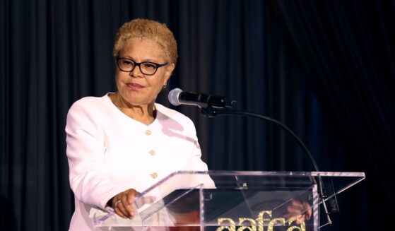 Karen Bass, Mayor of Los Angeles, speaks onstage during the 8th Annual AAFCA TV Honors at City Club LA on Aug. 8, 2026, in Los Angeles, California.