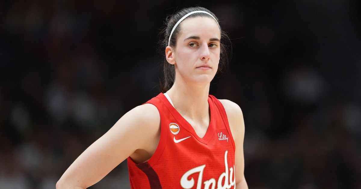 Caitlin Clark of the Indiana Fever looks on during the second half against the Seattle Storm at Climate Pledge Arena on July 28, 2026, in Seattle, Washington.
