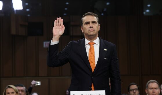 Acting Attorney General Todd Blanche gets sworn in at his confirmation hearing in front of the Senate Judiciary Committee on Capitol Hill on July 15, 2026, in Washington, D.C.