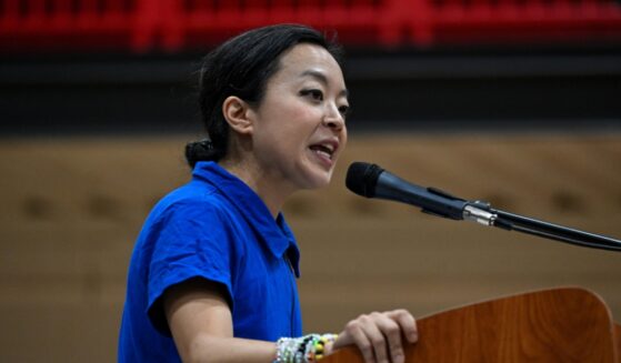 Wisconsin Democratic gubernatorial candidate Francesca Hong speaks during a campaign rally on Aug. 2, 2026, in Milwaukee, Wisconsin.