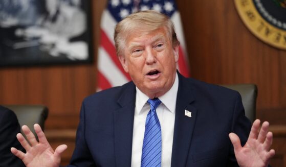 President Donald Trump speaks during a Cabinet meeting at Camp David in Maryland, on July 31, 2026.