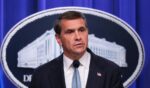 Acting Attorney General Todd Blanche speaks during a news conference at the Robert F. Kennedy Department of Justice building on Aug. 5, 2026, in Washington, D.C.