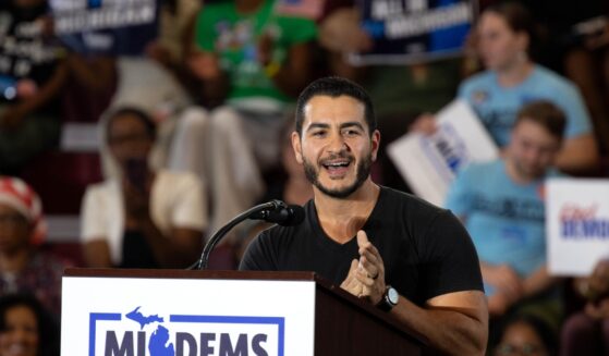 Democratic nominee for U.S. Senate Abdul El-Sayed speaks during a unity rally at Renaissance High School.