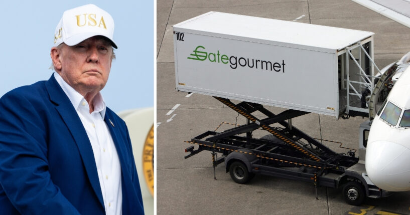 President Donald Trump left Turkey on July 8, 2026, by sneaking onto a catering truck at the airport.