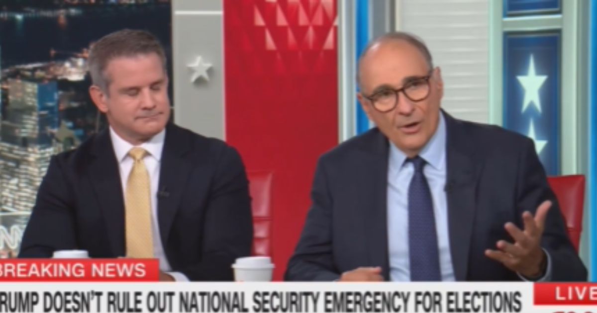 David Axelrod appears on a CNN segment, as shown in a video posted to X on Aug. 11, 2026.