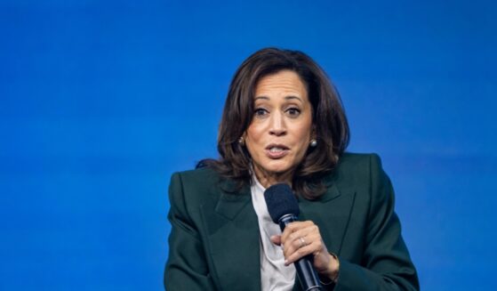 Former Vice President Kamala Harris speaks on stage during the Austrian World Summit at Hofburg Congress Center on June 16, 2026, in Vienna, Austria.