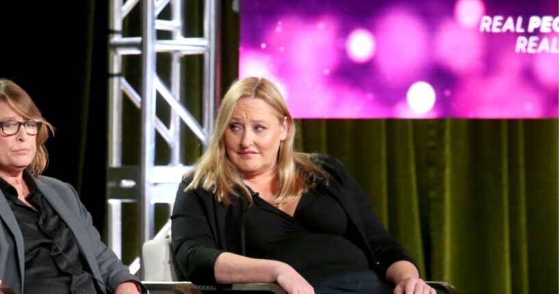 Heidi Beirich, Intelligence Project Director at Southern Poverty Law Center, on Investigative Discovery Channel speaks onstage during the Discovery Communications portion of the 2018 Winter Television Critics Association Press Tour at the Langham Huntington on Jan. 12, 2018, in Pasadena, California.