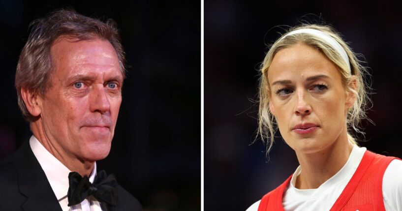 Hugh Laurie defended Indiana Fever player Sophie Cunningham's stand for women's sports.